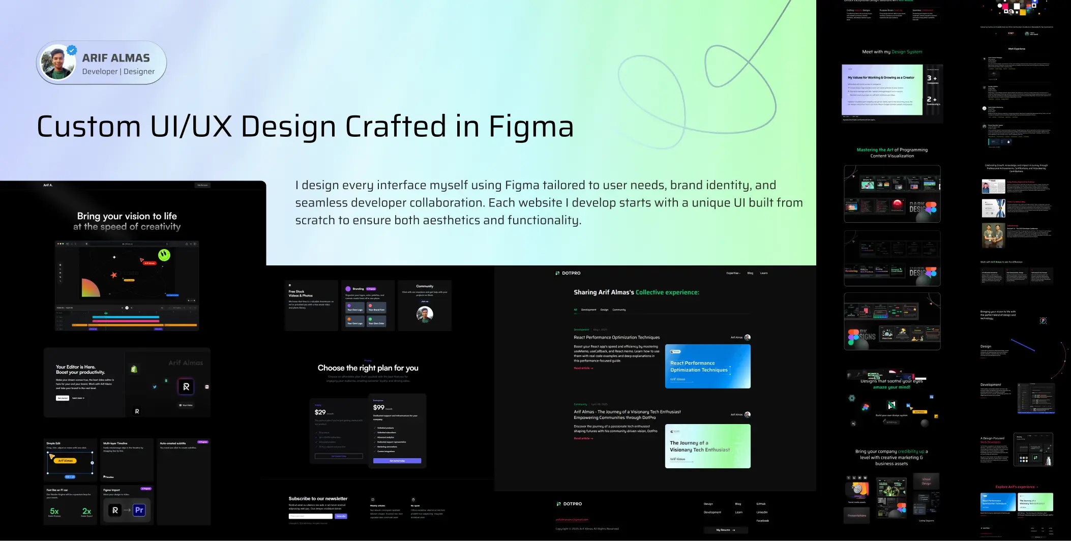 Arif Almas Design Pitch